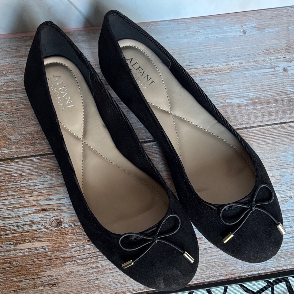 Alfani Black Ballet Flats - Picture 2 of 5